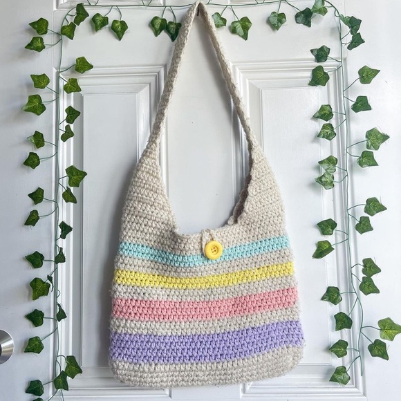 knitted tote bag - Picture 2 of 7